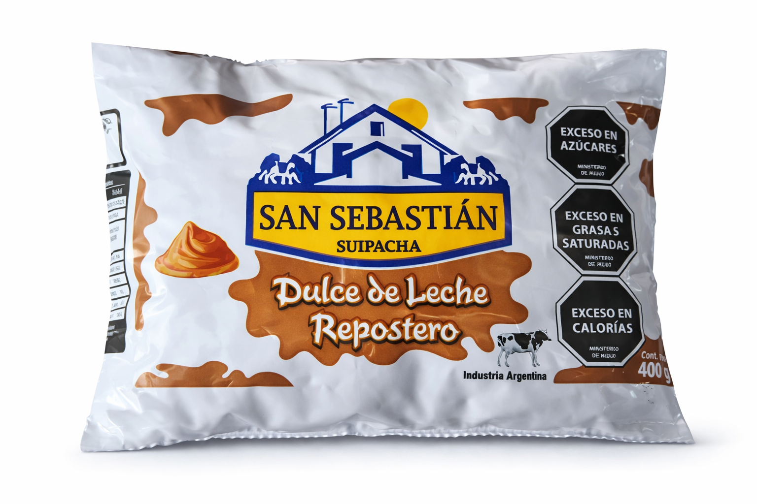 Dulce de Leche Repostero sachet San Sebastián – para panaderías, pastelerías y caterings